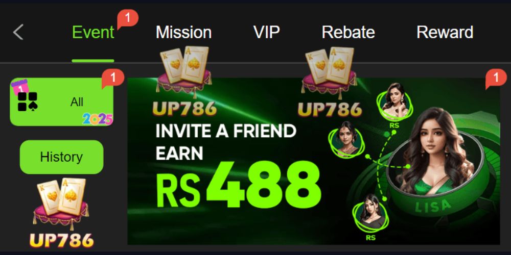UP786 Game banner
